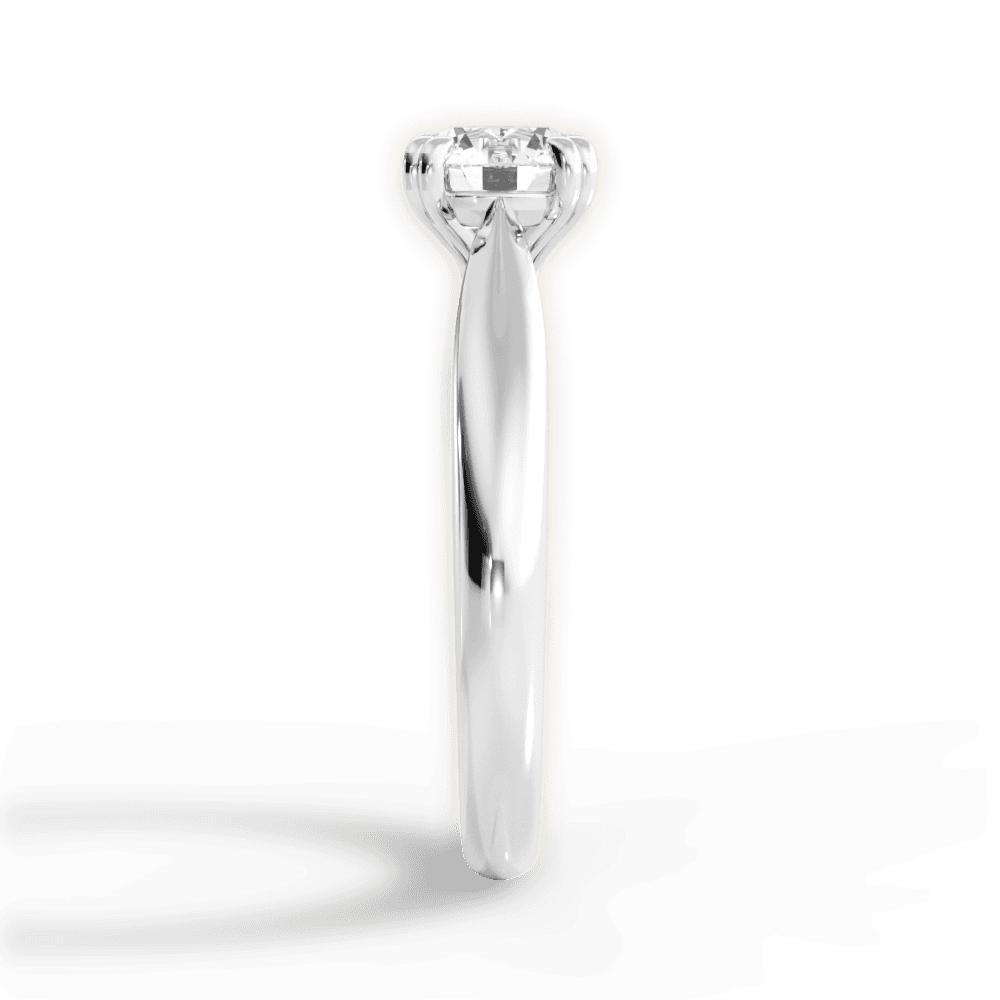 Camila Round Cut Lab Grown Diamond Platinum Engagement Ring - View 2