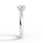 Camila Round Cut Lab Grown Diamond 14Kt White Gold Engagement Ring - View 2