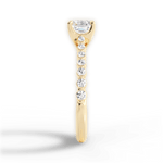 Dana Asscher Cut Lab Grown Diamond 18Kt Yellow Gold Engagement Ring - View 4