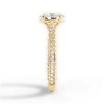 Gabriela Oval Cut Lab Grown Diamond 18Kt Yellow Gold Engagement Ring - View 3