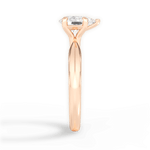 Beth Pear Cut Lab Grown Diamond 18Kt Rose Gold Engagement Ring - View 2