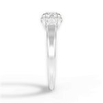 Carol Round Cut Lab Grown Diamond 18Kt White Gold Engagement Ring - View 4