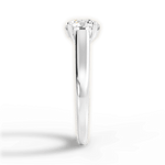 Ariana Round Cut Lab Grown Diamond 18Kt White Gold Engagement Ring - View 2