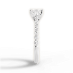 Dana Princess Cut Lab Grown Diamond Platinum Engagement Ring - View 4