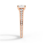 Leslie Princess Cut Lab Grown Diamond 18Kt Rose Gold Engagement Ring - View 2