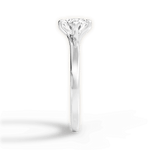 Ashley Oval Cut Lab Grown Diamond Platinum Engagement Ring - View 4