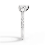 Helen Heart Cut Lab Grown Diamond 18Kt White Gold Engagement Ring - View 4