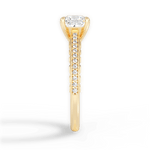 Caroline Princess Cut Lab Grown Diamond 18Kt Yellow Gold Engagement Ring - View 3