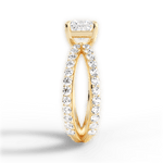 Lauren Princess Cut Lab Grown Diamond 18Kt Yellow Gold Engagement Ring - View 2