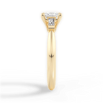 Emily Princess Cut Lab Grown Diamond 18Kt Yellow Gold Engagement Ring - View 4