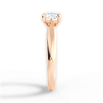 Colleen Cushion Cut Lab Grown Diamond 18Kt Rose Gold Engagement Ring - View 4
