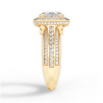 Madison Oval Cut Lab Grown Diamond 18Kt Yellow Gold Engagement Ring - View 4