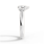 Amy Pear Cut Lab Grown Diamond 18Kt White Gold Engagement Ring - View 4