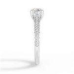 Caroline Asscher Cut Lab Grown Diamond 14Kt White Gold Engagement Ring - View 4