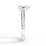 Deborah Pear Cut Lab Grown Diamond Platinum Engagement Ring - View 4