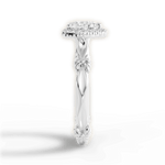 Erica Heart Cut Lab Grown Diamond 14Kt White Gold Engagement Ring - View 4