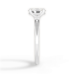 Angela Oval Cut Lab Grown Diamond 18Kt White Gold Engagement Ring - View 2