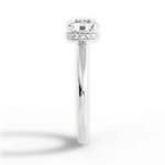 Brianna Round Cut Lab Grown Diamond 18Kt White Gold Engagement Ring - View 4