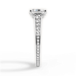 Leslie Radiant Cut Lab Grown Diamond 14Kt White Gold Engagement Ring - View 3