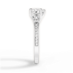 Katie Heart Cut Lab Grown Diamond 14Kt White Gold Engagement Ring - View 4
