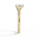 Cassie Heart Cut Lab Grown Diamond 18Kt Yellow Gold Engagement Ring - View 2
