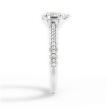 Caroline Pear Cut Lab Grown Diamond 14Kt White Gold Engagement Ring - View 2