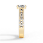 Lynn Radiant Cut Lab Grown Diamond 18Kt Yellow Gold Engagement Ring - View 2