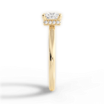 Brianna Princess Cut Lab Grown Diamond 18Kt Yellow Gold Engagement Ring - View 2