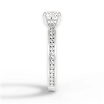 Katelyn Cushion Cut Lab Grown Diamond 14Kt White Gold Engagement Ring - View 3