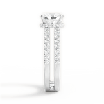 Christie Oval Cut Lab Grown Diamond 14Kt White Gold Engagement Ring - View 2