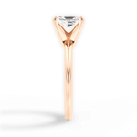 Casey Radiant Cut Lab Grown Diamond 18Kt Rose Gold Engagement Ring - View 3