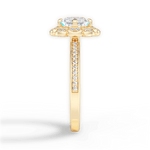 Hayley Asscher Cut Lab Grown Diamond 18Kt Yellow Gold Engagement Ring - View 3
