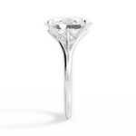 Anita Oval Cut Lab Grown Diamond 14Kt White Gold Engagement Ring - View 2