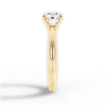 Dorothy Round Cut Lab Grown Diamond 18Kt Yellow Gold Engagement Ring - View 2