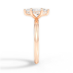 Brenda Marquise Cut Lab Grown Diamond 18Kt Rose Gold Engagement Ring - View 2