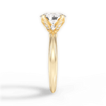 Elaine Oval Cut Lab Grown Diamond 18Kt Yellow Gold Engagement Ring - View 3