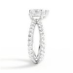 Lauren Pear Cut Lab Grown Diamond Platinum Engagement Ring - View 2