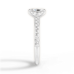 Frances Radiant Cut Lab Grown Diamond 18Kt White Gold Engagement Ring - View 2
