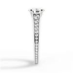 Leslie Oval Cut Lab Grown Diamond 14Kt White Gold Engagement Ring - View 2