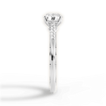 Christina Round Cut Lab Grown Diamond 14Kt White Gold Engagement Ring - View 2