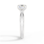 Aria Asscher Cut Lab Grown Diamond 14Kt White Gold Engagement Ring - View 4
