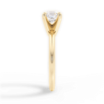 Casey Asscher Cut Lab Grown Diamond 18Kt Yellow Gold Engagement Ring - View 3