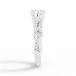 Justine Cushion Cut Lab Grown Diamond Platinum Engagement Ring - View 2