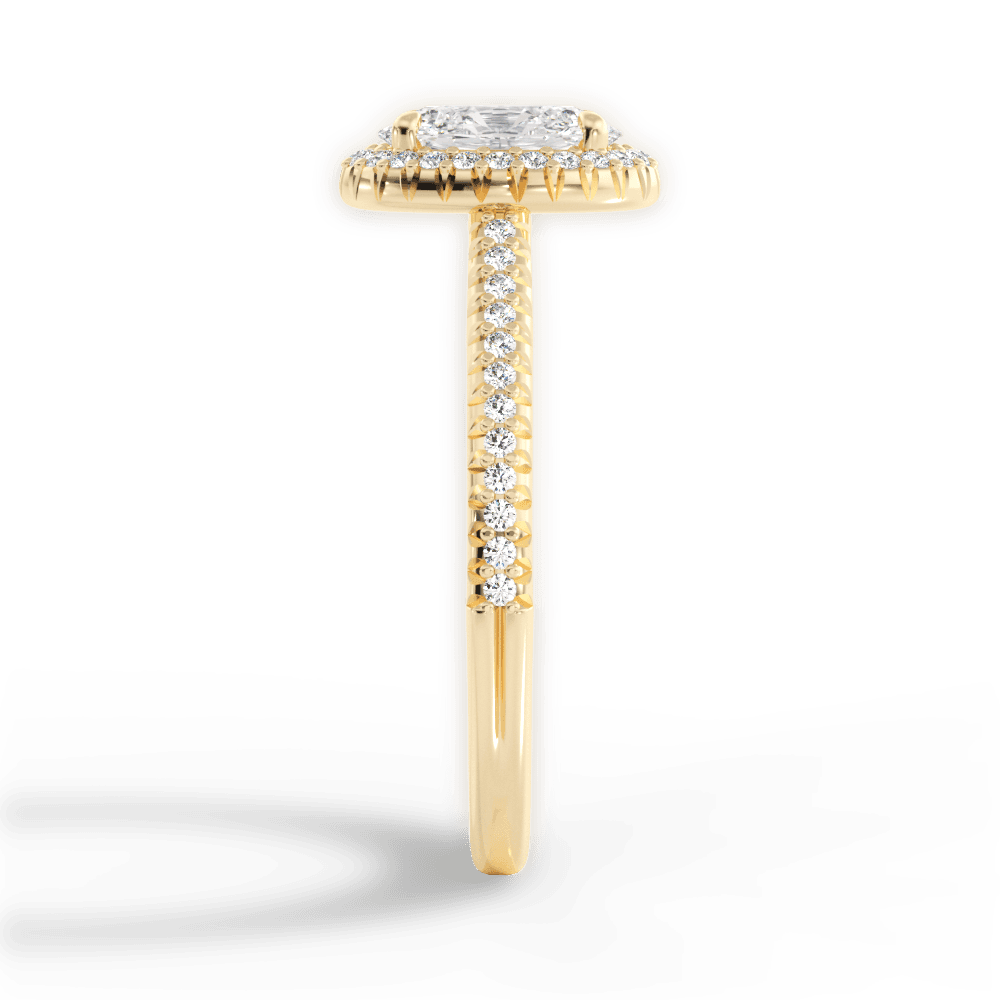 Jenny Oval Cut Lab Grown Diamond 18Kt Yellow Gold Engagement Ring - View 4