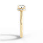 Brianna Round Cut Lab Grown Diamond 18Kt Yellow Gold Engagement Ring - View 2