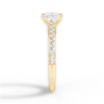 Frances Princess Cut Lab Grown Diamond 18Kt Yellow Gold Engagement Ring - View 4