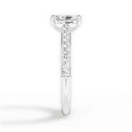 Elizabeth Radiant Cut Lab Grown Diamond Platinum Engagement Ring - View 2