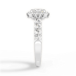 Lacey Princess Cut Lab Grown Diamond Platinum Engagement Ring - View 2