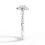 Kathleen Round Cut Lab Grown Diamond 18Kt White Gold Engagement Ring - View 3