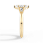 Emily Marquise Cut Lab Grown Diamond 18Kt Yellow Gold Engagement Ring - View 4